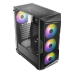 CASE ANTEC AX61 ELITE - MID TOWER - TEMPERED GLASS - ATX - 3 FAN 120MM ARGB + 1X120MM REAR - BLACK
