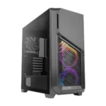 CASE ANTEC DP503 - E-ATX - MID TOWER - TEMPERED GLASS - 3 FAN 120MM ARGB INCLUDED - BLACK - Imagen 2
