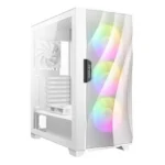 CASE ANTEC DF700 FLUX - MID TOWER - TEMPERED GLASS - 3 FAN 120 ARGB INCLUDED - 2 FAN BLACK - ATX - WHITE