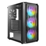 CASE ANTEC NX292 - MID TOWER - ATX - TEMPERED GLASS - 3 FAN 120MM RGB - 1 FAN 120MM - BLACK