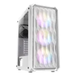 CASE ANTEC NX292 - MID TOWER - ATX - TEMPERED GLASS - 3 FAN 120MM RGB - 1 FAN 120MM - WHITE