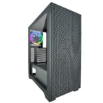 CASE AZZA CSAZ-450 HIVE - MID TOWER - ATX - 1 FAN INCLUDED - TEMPERED GLASS - BLACK