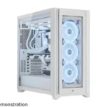 CORSAIR iCUE 5000X RGB QL EDITION BLANCO TEMPERED GLASS MID TOWER - 4 FAN 120MM QL (CC-9011233-WW)