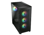 CASE COUGAR AIRFACE PRO RGB - MID TOWER - ATX - TEMPERED GLASS - 4 FAN 120MM ARGB INCLUDED - BLACK (CGR-5AD1B-AIR-RGB)