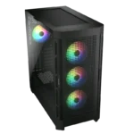 CASE COUGAR AIRFACE PRO RGB - MID TOWER - ATX - TEMPERED GLASS - 4 FAN 120MM ARGB INCLUDED - BLACK (CGR-5AD1B-AIR-RGB)