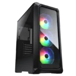 CASE COUGAR ARCHON 2 RGB - MID TOWER - ATX - 3 FAN 120MM ARGB - TEMPERED GLASS - BLACK (CGR-5CC5B-G-RGB)