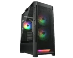 CASE COUGAR DUOFACE RGB - MID TOWER - ATX - TEMPERED GLASS - 1 FAN 120MM ARGB/2 FAN 140MM ARGB INCLUDED - BLACK (CGR-5ZD1B-RGB)
