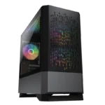 CASE COUGAR MG140 AIR RGB - MINI TOWER - MINI ITX - TEMPERED GLASS - 3 FAN 120MM ARGB INCLUDED - BLACK (385JM80.0001)