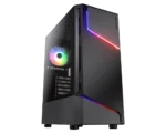 CASE COUGAR MX360 RGB - MID TOWER - ATX - TEMPERED GLASS - 1 FAN 120MM ARGB INCLUDED - BLACK (CGR-5CC6G-RGB)
