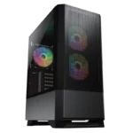 CASE COUGAR MX430 AIR RGB - TEMPERED GLASS - MID TOWER - ATX - 3 FAN 120MM ARGB - BLACK (3851C60.0001)