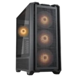 CASE COUGAR MX600 RGB - FULL TOWER - TEMPERED GLASS - 3 FAN 140MM ARGB - 1 FAN 120MM ARGB - BLACK (CGR-57C9B-RGB)