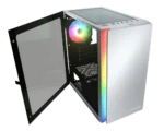 CASE COUGAR PURITY RGB - MINI TOWER - TEMPERED GLASS - MINI ITX - 1 FAN 120MM ARGB - WHITE