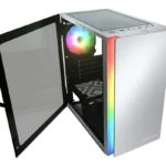 CASE COUGAR PURITY RGB - MINI TOWER - TEMPERED GLASS - MINI ITX - 1 FAN 120MM ARGB - WHITE