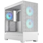 CASE FRACTAL DESING POP AIR - TEMPERED GLASS - MID TOWER - ATX - 3 FAN 120MM RGB - AIR FLOW - WHITE (FD-C-POR1A-01)