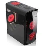 CASE SPEEDMIND SMCSG06 GAMER 4 FAN RED - ATX - MID TOWER - BLACK - Imagen 2