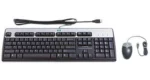 COMBO 2 EN 1 HPE TECLADO Y MOUSE - USB - BLACK (631341-B21)