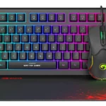 COMBO 3 EN 1 CM310 TECLADO Y MOUSE RGB + MOUSEPAD - USB 2.0 - BLACK