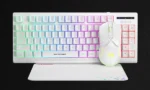 COMBO 3 EN 1 CM310 TECLADO Y MOUSE RGB + MOUSEPAD - USB 2.0 - WHITE