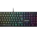 COMBO TECLADO Y MOUSE COUGAR COMBAT - TECLADO MECANICO - SWITCH RED - ANTI-GHOSTING - MOUSE 8000 DPI - BLACK