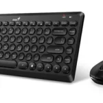COMBO TECLADO Y MOUSE GENIUS Q8000 WIRELESS - 12 FN KEYS - PLUG AND PLAY - BLACK