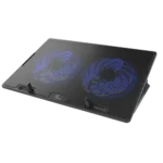 COOLING PAD XTECH XTA155 - 2 FAN LED BLUE - USB - HASTA 15.6"