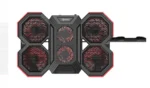 COOLING PAD MARVO FN-41 - 6 FAN - LED RED - HASTA 17.3" - AJUSTABLE - BLACK/RED - Imagen 2