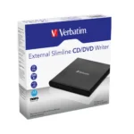 DVD EXTERNO SLIMLINE VERBATIM DVD/CD - BLACK - USB 2.0