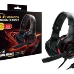 HEADSET GENIUS GAMING HS-G600V - 3.5MM - VIBRATION - BLACK