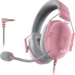 HEADSET RAZER BLACKSHARK V2 X MULTI PLATFORM - 3.5MM - 7.1 SOUND - 250G - QUARTZ PINK (RZ04-03240800-R3U1)
