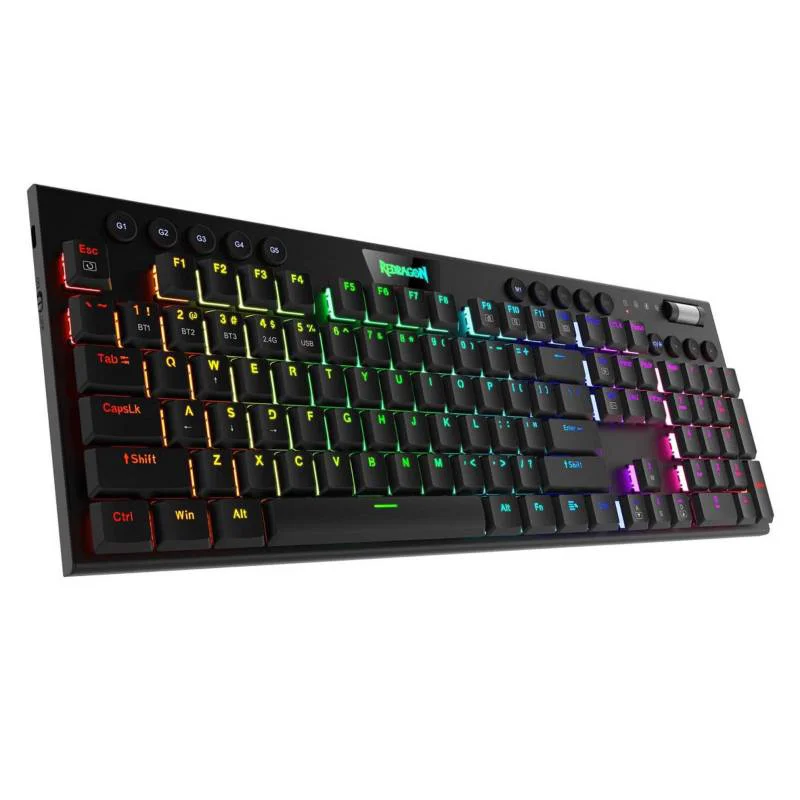 K618-RGB-SP_TECLADOS_11923_1.webp TECLADO MECANICO HORUS K618-RGB-SP - WIRELESS - RGB CHROMA FPS - BLUETOOTH 5.0 - 100% ANTI-GHOSTING - BLACK - Imagen 1