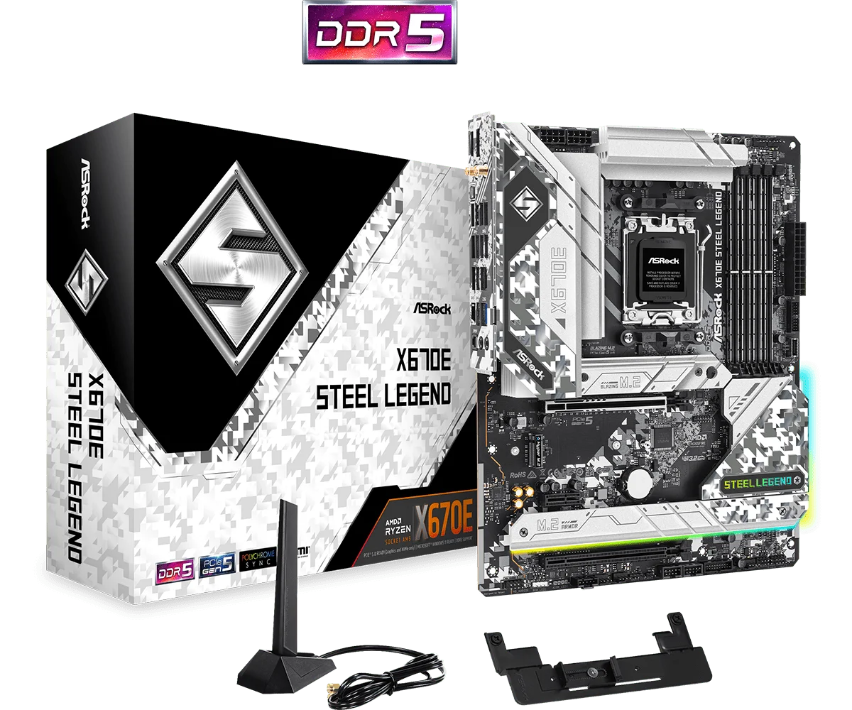MAINBOARD-ASROCK-X670E-STEEL-LEGENDED-AND-RYZEN-7000-AM5-ATX-DDR5-HDMI-DP-1.4_Placas-madre_10713_1.webp MAINBOARD ASROCK X670E STEEL LEGEND AMD RYZEN 7000 - AM5 - ATX - DDR5 - PCIE 5.0 - HDMI/DP 1.4 - Imagen 1