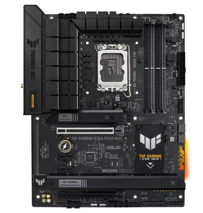 MAINBOARD-ASUS-TUF-GAMING-B760-PLUS-WIFI-LGA1700-13TH-DDR5-DPHDMI_Placas-madre_12886_1.webp MAINBOARD ASUS TUF GAMING B760-PLUS WIFI - LGA1700 - 13TH - DDR5 - DP/HDMI (90MB1ER0-M0AAY0) - Imagen 1
