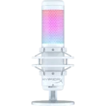 MICROFONO HYPERX QUADCAST S RGB - SOPORTE ANTIVIBRACION - USB - OMNIDIRECCIONAL - PARA PC/PS4/PS5 - WHITE/GRAY (519P0AA)