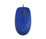 MOUSE LOGITECH M110S SILENT BLUE ALAMBRICO - DISENO AMBIDIESTRO - USB (910-006662)