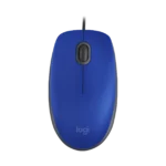 MOUSE LOGITECH M110S SILENT BLUE ALAMBRICO - DISENO AMBIDIESTRO - USB (910-006662)
