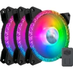 Pack de ventiladores Cooler Master MasterFan MF120 Prismatic - Incluye Controlador - (MFY-B2DN-203PA-R1) - Imagen 2
