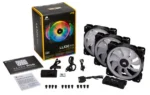 PACK 3X VENTILADORES CORSAIR LL120 RGB LED - 120MM - 1500RPM - PWM - BLACK (CO-9050072-WW) - Imagen 2