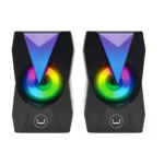 PARLANTES UNNO TEKNO ICON - 10 WATTS - 3.5MM RGB - BLACK (SP9013BK)