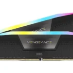 RAM CORSAIR VENGEANCE RGB 16GB DDR5 5600MHZ FOR AMD CL36 BLACK (CMH32GX5M2B5600Z36K)