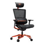 SILLA GAMER ERGONOMICA COUGAR ARGO - SOPORTE LUMBAR DINAMICO - ASIENTO DESLIZANTE - BLACK/ORANGE (3MERGOCH.0001)