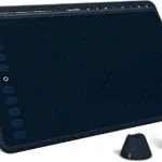 TABLETA DIGITALIZADORA HUION HS611 - 5080LPI - 266PPS - 10 BOTONES - USB-C - AREA ACTIVA 258.4X161.5MM - BLACK/BLUE