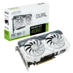 TARJETA DE VIDEO ASUS DUAL GEFORCE RTX 4060 8GB GDDR6 OC EDITION - GPU TWEAK III - DLSS 3 - HDMI/DP (DUAL-RTX4060-O8G-WHITE)