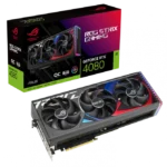TARJETA DE VIDEO ASUS ROG STRIX GAMING GEFORCE RTX 4080 16GB GDDR6X OC EDITION - DLSS - RAY TRACING - REFLEX - DP 1.4a/HDMI 2.1a (ROG-STRIX-RTX4080-O16G-GAMING)