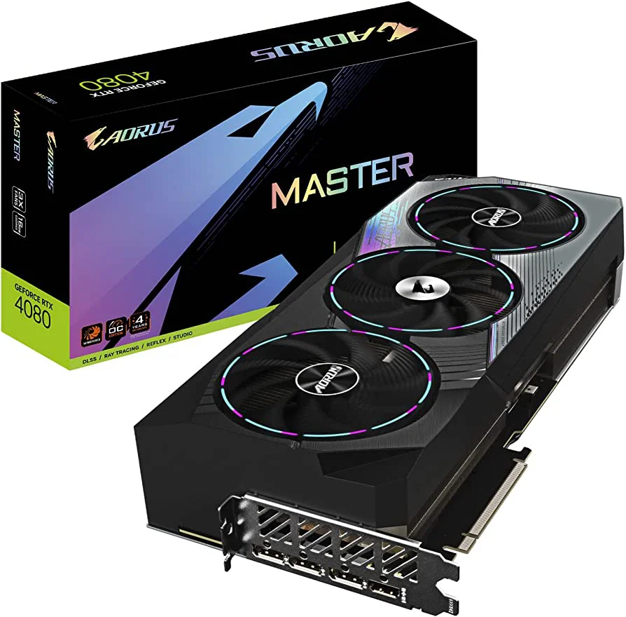 TARJETA-DE-VIDEO-GIGABYTE-AORUS-MASTER-GEFORCE-RTX-4080-16GB-GDDR6X-REV-1.0-OC-EDITION-WINDFORCE-DLSS-RAY-TRACING-REFLEX-STUDIO-DP-HDMI-GV-N4080AORUS-M-16GD_Tarjeta-de-vi.webp TARJETA DE VIDEO GIGABYTE AORUS MASTER GEFORCE RTX 4080 16GB GDDR6X REV 1.0 - OC EDITION - WINDFORCE - DLSS/RAY TRACING/REFLEX/STUDIO - DP/HDMI (GV-N4080AORUS M-16GD) - Imagen 1