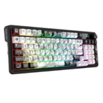 TECLADO REDRAGON GAMER ARTEMIS PRO K719GF-RGB-PRO WIRELESS  - CON PANTALLA LCD - WHITE/BLACK