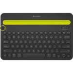 TECLADO INALAMBRICO LOGITECH K480 BLUETOOTH MULTIPLATAFORMA - PC/TABLET/SMARTPHONE BLACK/YELLOW (920-006346)