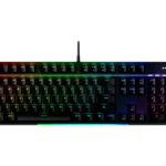 TECLADO MECANICO HYPERX ALLOY MKW100 RGB - KB US - 100% ANTI-GHOSTING - SWITCH LINEAR RED - FOR PC/PS4/PS5/XBOX - BLACK (4P5E1AA#ABA)
