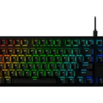 TECLADO MECANICO HYPERX ALLOY ORIGINS CORE PBT TKL - RGB - SWITCH LINEAR RED - 100% ANTI-GHOSTING - FOR PC/PS4/PS5 - BLACK (639N7AA#ABM)