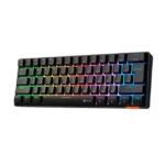 TECLADO MECANICO MEETION HESTIA MT-MK005 ALAMBRICO - 60% LED -  OUTEMU BLUE SWITCH - USB TYPE-C - BLACK