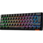 TECLADO MECANICO MEETION MT-MK005BT BLUETOOTH - 60% LED - OUTEMU BLUE SWITCH - USB TYPE-C - 556G - BLACK